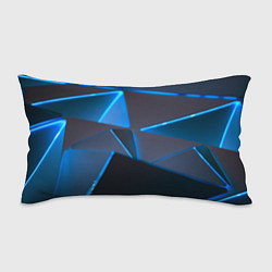 Подушка-антистресс Неоновые грани абстракции, цвет: 3D-принт