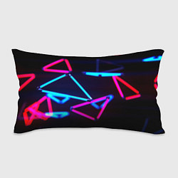 Подушка-антистресс Неоновые фигуры ночь, цвет: 3D-принт