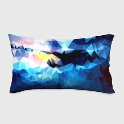Подушка-антистресс Polygon blue abstract collection, цвет: 3D-принт