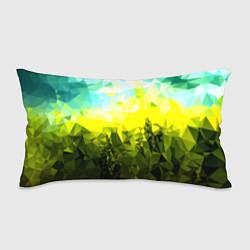 Подушка-антистресс Green abstract colors, цвет: 3D-принт