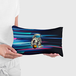Подушка-антистресс Космонавт играет планетой как мячом, цвет: 3D-принт — фото 2