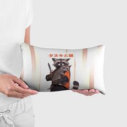 Подушка-антистресс Аниме Енот и Кот, цвет: 3D-принт — фото 2