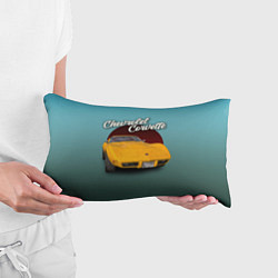Подушка-антистресс Американский спорткар Chevrolet Corvette Stingray, цвет: 3D-принт — фото 2