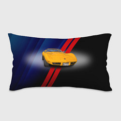 Подушка-антистресс Классический спорткар Chevrolet Corvette Stingray, цвет: 3D-принт