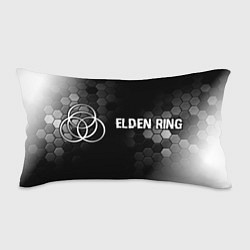 Подушка-антистресс Elden Ring glitch на темном фоне: надпись и символ, цвет: 3D-принт