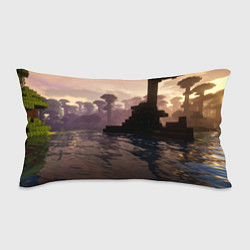 Подушка-антистресс Minecraft - река в лесу, цвет: 3D-принт