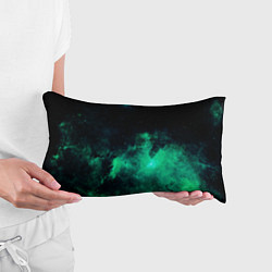 Подушка-антистресс Зелёная галактика Midjourney, цвет: 3D-принт — фото 2