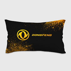 Подушка-антистресс Dongfeng - gold gradient: надпись и символ, цвет: 3D-принт
