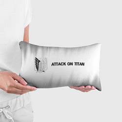 Подушка-антистресс Attack on Titan glitch на светлом фоне: надпись и, цвет: 3D-принт — фото 2