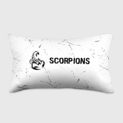 Подушка-антистресс Scorpions glitch на светлом фоне: надпись и символ, цвет: 3D-принт