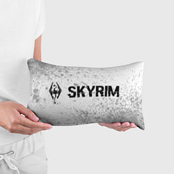 Подушка-антистресс Skyrim glitch на светлом фоне: надпись и символ, цвет: 3D-принт — фото 2