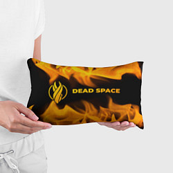 Подушка-антистресс Dead Space - gold gradient: надпись и символ, цвет: 3D-принт — фото 2