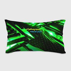 Подушка-антистресс Cyberpunk 2077 phantom liberty neon green, цвет: 3D-принт