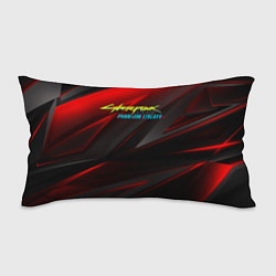 Подушка-антистресс Cyberpunk 2077 phantom liberty red black logo, цвет: 3D-принт