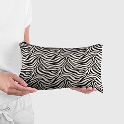 Подушка-антистресс Полосатая шкура зебры, белого тигра, цвет: 3D-принт — фото 2