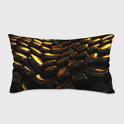Подушка-антистресс Абстрактные золотые камни, цвет: 3D-принт