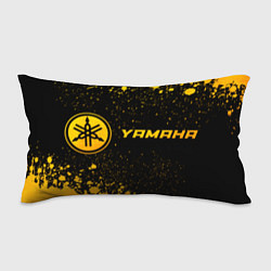 Подушка-антистресс Yamaha - gold gradient: надпись и символ, цвет: 3D-принт