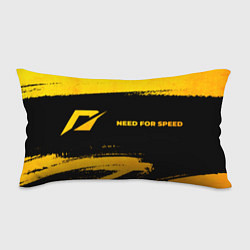 Подушка-антистресс Need for Speed - gold gradient: надпись и символ, цвет: 3D-принт