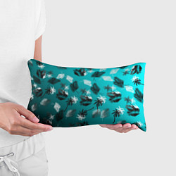 Подушка-антистресс Летний узор с пальмами, цвет: 3D-принт — фото 2