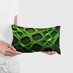 Подушка-антистресс Объемные зеленые соты, цвет: 3D-принт — фото 2
