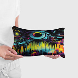 Подушка-антистресс The eye of cyberpunk, цвет: 3D-принт — фото 2