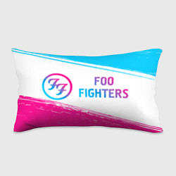 Подушка-антистресс Foo Fighters neon gradient style: надпись и символ, цвет: 3D-принт