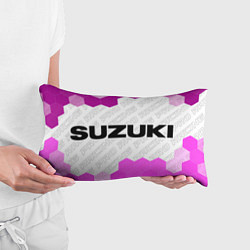 Подушка-антистресс Suzuki pro racing: надпись и символ, цвет: 3D-принт — фото 2