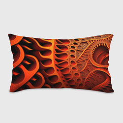 Подушка-антистресс Объемная оранжевая абстракция, цвет: 3D-принт