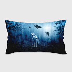 Подушка-антистресс Волки в ночном лесу, цвет: 3D-принт