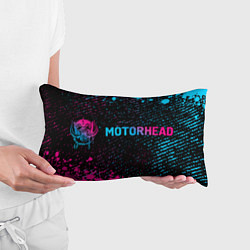 Подушка-антистресс Motorhead - neon gradient: надпись и символ, цвет: 3D-принт — фото 2