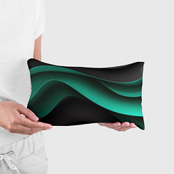 Подушка-антистресс Абстрактная зеленая текстура, цвет: 3D-принт — фото 2