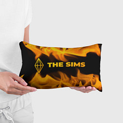 Подушка-антистресс The Sims - gold gradient: надпись и символ, цвет: 3D-принт — фото 2