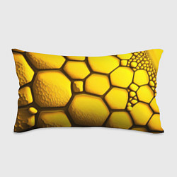 Подушка-антистресс Желтые объемные плиты, цвет: 3D-принт