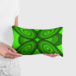 Подушка-антистресс Зеленые овалы, цвет: 3D-принт — фото 2