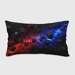 Подушка-антистресс Синие и красные абстрактные элементы, цвет: 3D-принт