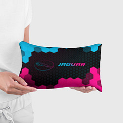 Подушка-антистресс Jaguar - neon gradient: надпись и символ, цвет: 3D-принт — фото 2