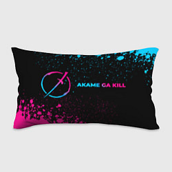 Подушка-антистресс Akame ga Kill - neon gradient: надпись и символ, цвет: 3D-принт