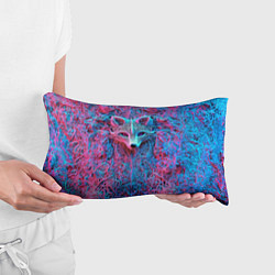 Подушка-антистресс Лис из розово-голубых узоров, цвет: 3D-принт — фото 2
