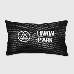 Подушка-антистресс Linkin Park glitch на темном фоне: надпись и симво, цвет: 3D-принт