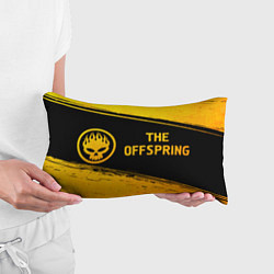 Подушка-антистресс The Offspring - gold gradient: надпись и символ, цвет: 3D-принт — фото 2