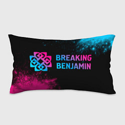 Подушка-антистресс Breaking Benjamin - neon gradient: надпись и симво, цвет: 3D-принт