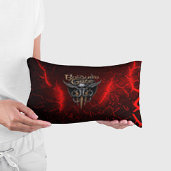 Подушка-антистресс Baldurs Gate 3 logo red, цвет: 3D-принт — фото 2