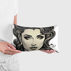 Подушка-антистресс Красивая женщина, цвет: 3D-принт — фото 2
