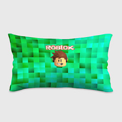 Подушка-антистресс Roblox head на пиксельном фоне, цвет: 3D-принт
