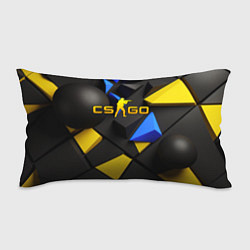 Подушка-антистресс CSGO blue yellow abstract