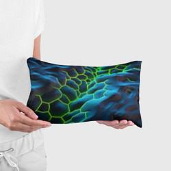 Подушка-антистресс Зеленые текстурные плиты, цвет: 3D-принт — фото 2