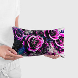 Подушка-антистресс Розы в стиле киберпанк, цвет: 3D-принт — фото 2