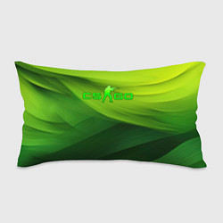 Подушка-антистресс CSGO green logo, цвет: 3D-принт