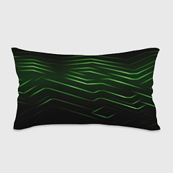 Подушка-антистресс Green abstract dark background, цвет: 3D-принт