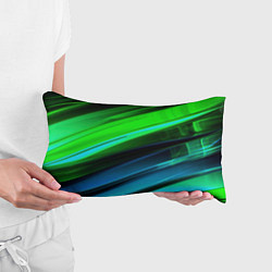 Подушка-антистресс Зеленая абстракция, цвет: 3D-принт — фото 2